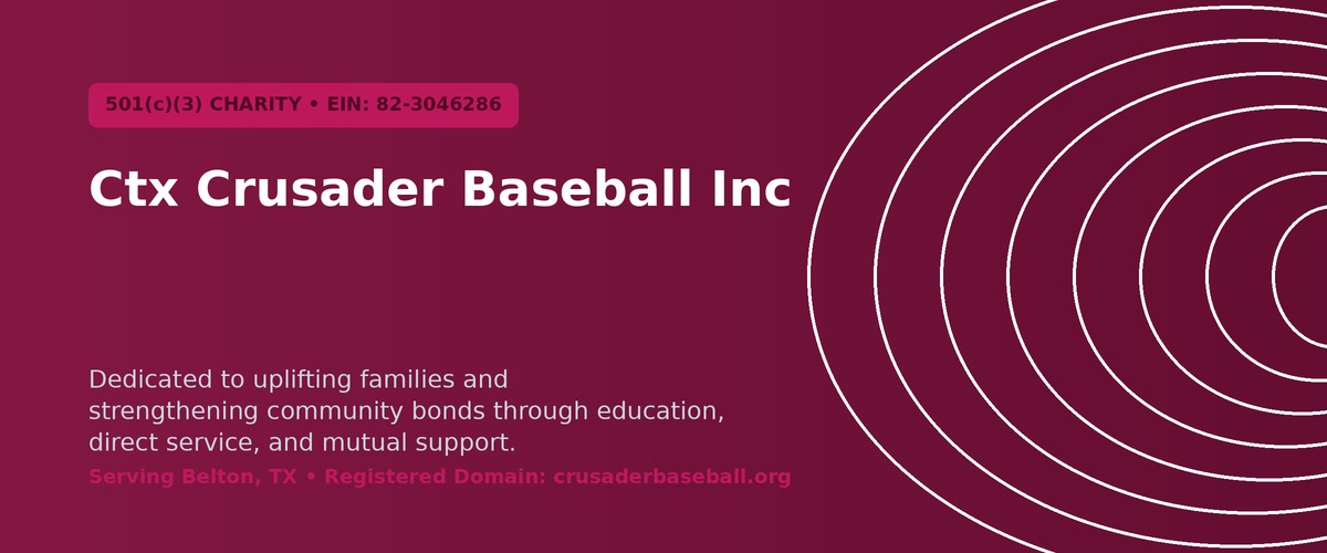 Ctx Crusader Baseball Inc Organization Banner